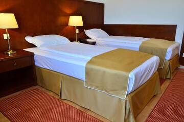 Фото номера Двухместный номер с 2 отдельными кроватями Отель Hotel Miraj г. Рымнику-Вылча 5
